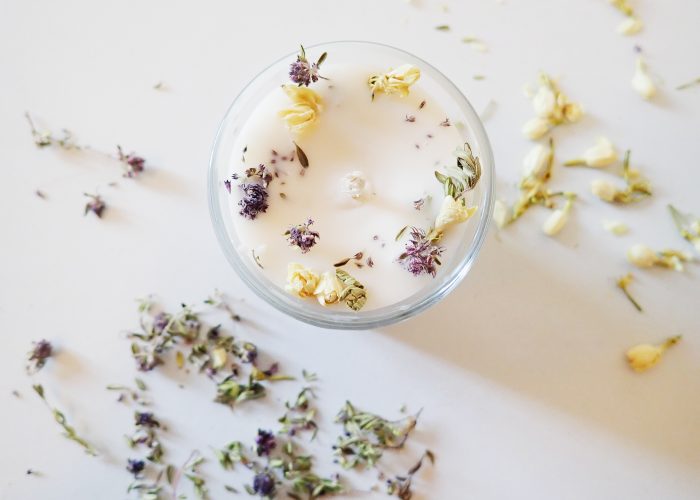 Bougie florale DIY - bougie bio paris - Kit bougie DIY Bougie florale DIY - bougie bio paris - Kit bougie DIY