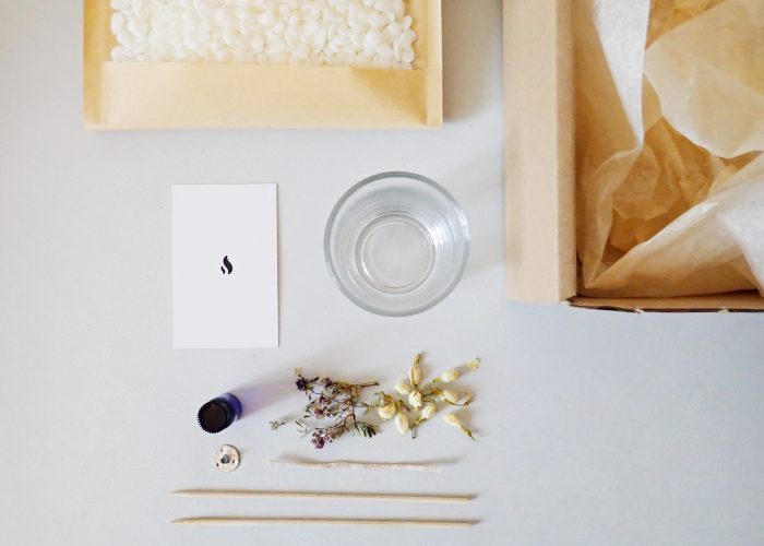 Bougie florale DIY - bougie bio paris - Kit bougie DIY Bougie florale DIY - bougie bio paris - Kit bougie DIY