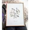 Herbier Fleuri #MAMAN JE T'AIME 30 x 40 cm - Cadeau fête des mères