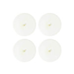 Lot De 6 Bougies Votives En Cire De Soja Non Parfumées - Verre Transparent - Dimensions 5,1 X 6,1 Cm - Pour Décoration, Mariage, Spa