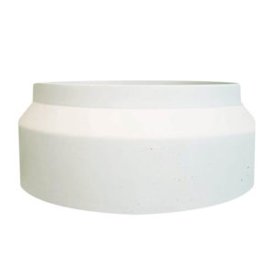 Pot en roche XXL Blanc - BOUGIE XXL végétale - Artisan Cirier Ponoie