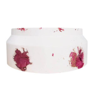 Pot en roche XXL pour bougie Bougainvillier & Amarantoide - BOUGIE XXL