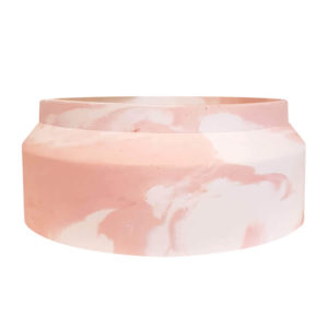 Pot en roche XXL Marbre Rose - BOUGIE XXL végétale - POT bougie