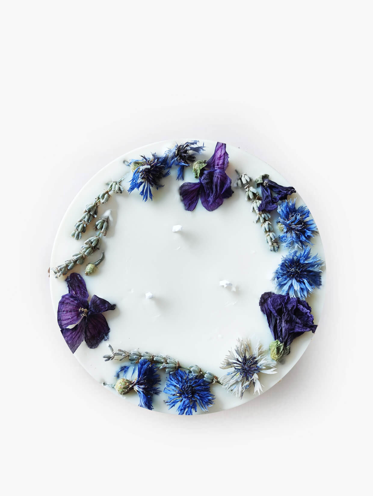 Bougie 1 An Bleue Couronne Or