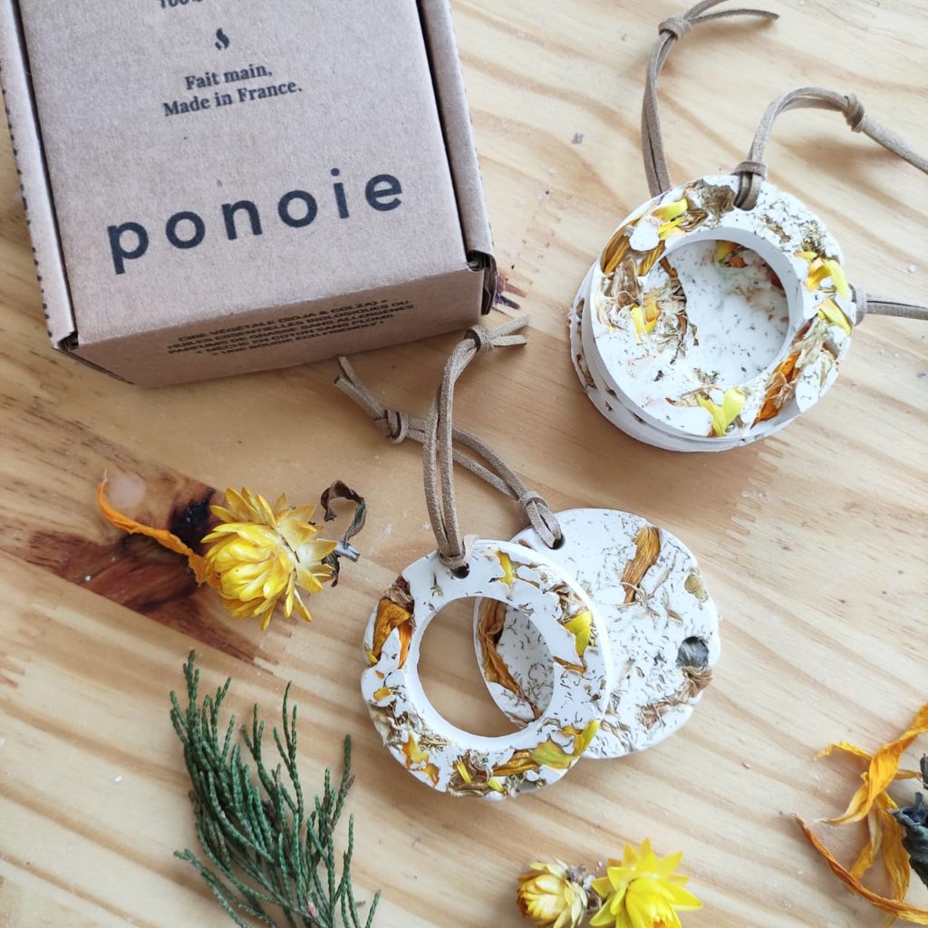 Coffret suspension fleurie x 5 - Tournesol x Immortelle - Suspension Noël