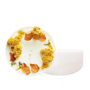 Bougie Fleurs Séchées Achillée & Orange 200 ml - Bougie bio