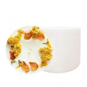Bougie Fleurs Séchées Achillée & Orange 400 ml - Bougie FRANCE