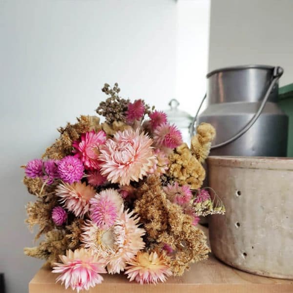 Bouquet de fleurs séchées - Célosie & Gomphrena- FLEURS SÉCHÉES