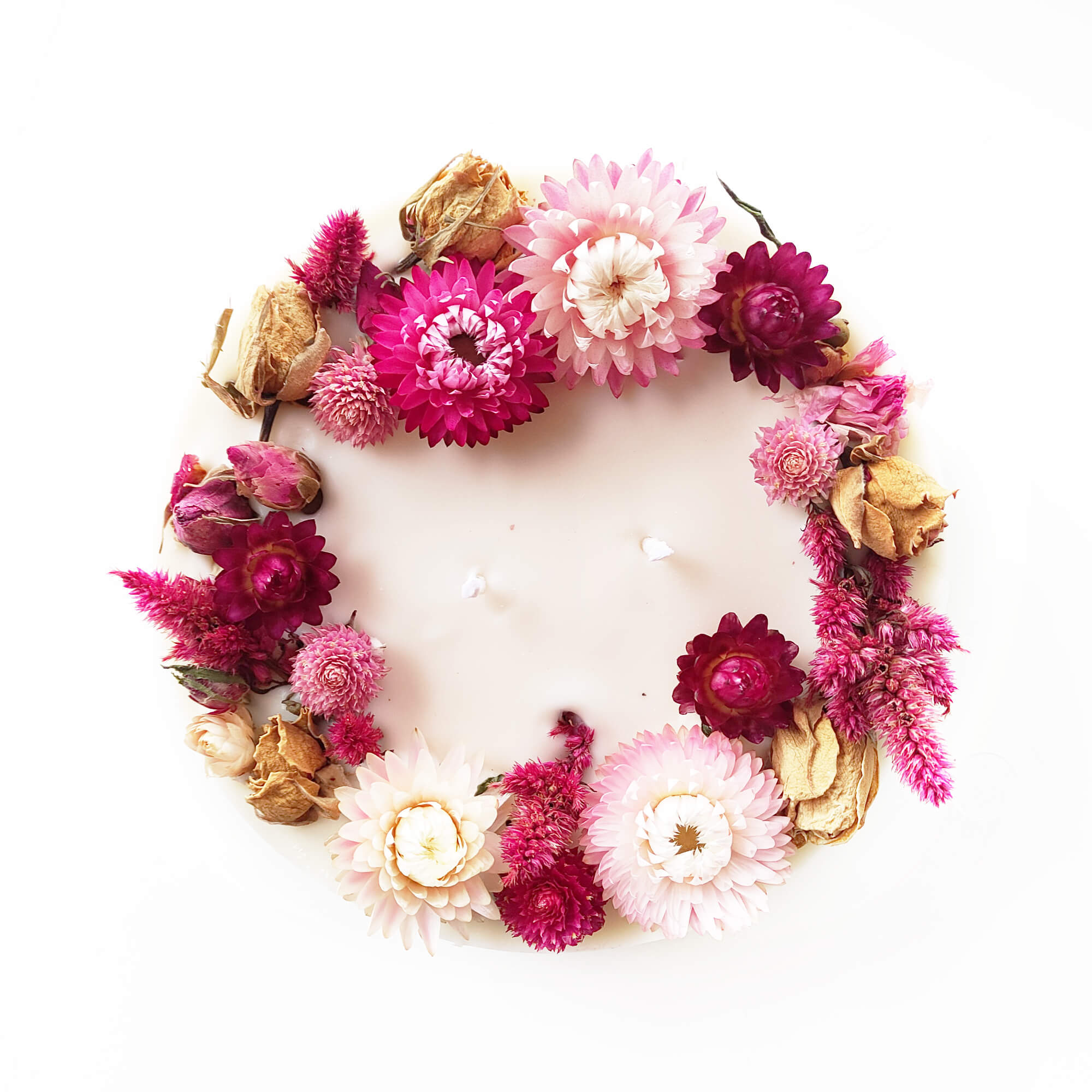 Kit DIY Bougie | Rose pivoine