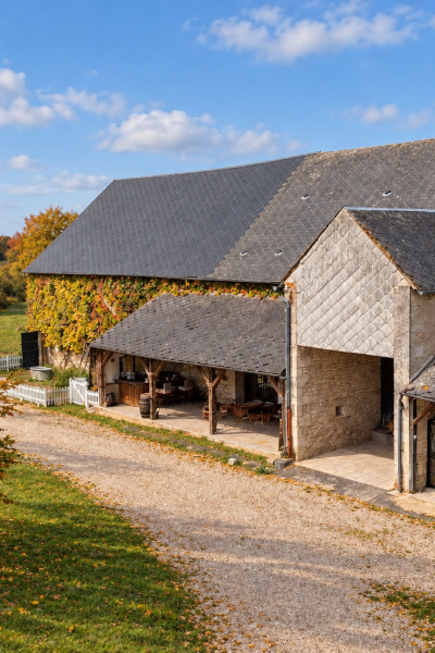 La ferme florale sous le soleil d’octobre